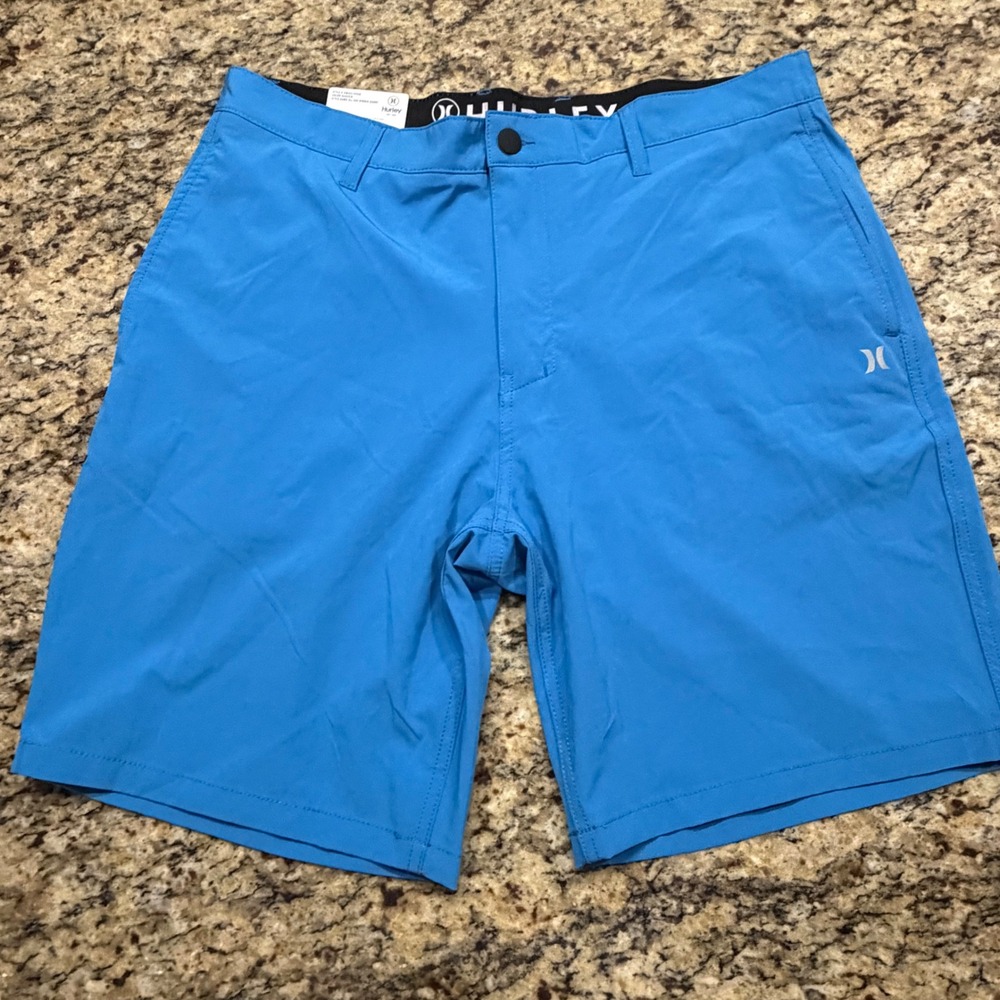 NEW Hurley All Day Hybrid Shorts Mens 38 Blue Quick Dry 4-Way Stretch ws